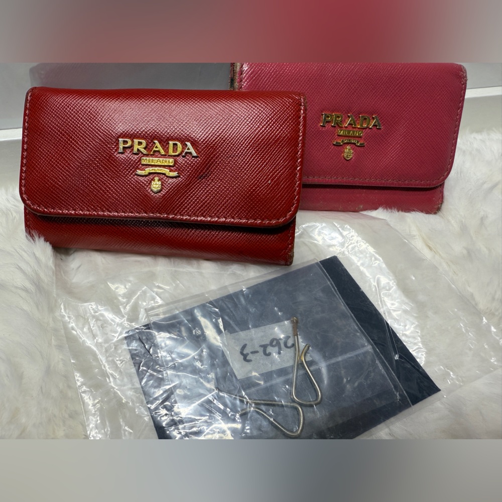 PRADA **Project** Red & Pink Key Wallets